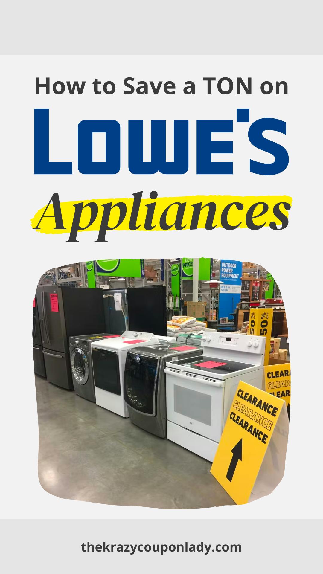 Save on Lowe's Appliances Scratch and Dent & Best Sales The Krazy