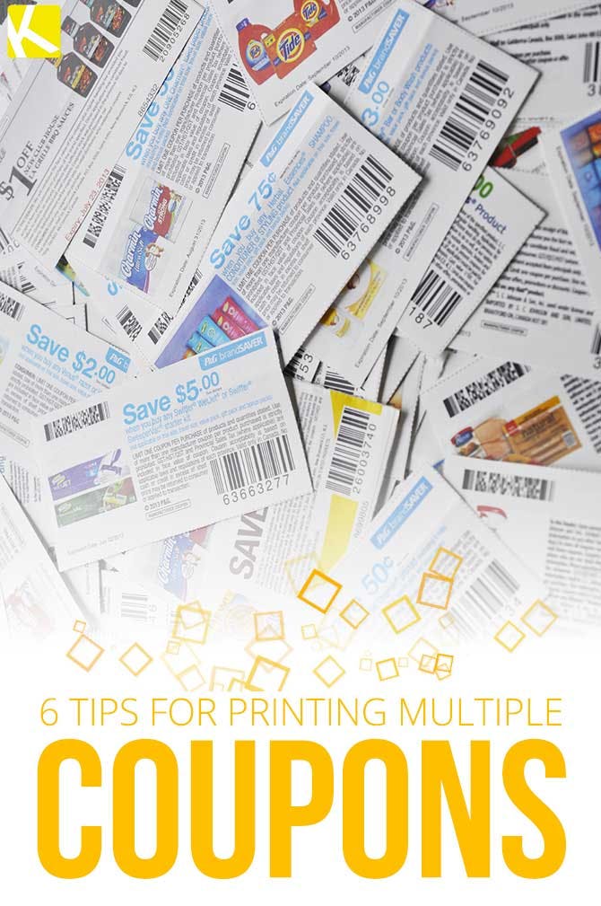 6 Tips For Printing Multiple Coupons The Krazy Coupon Lady