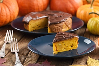 pumpkin cake with chocolate icing recipe