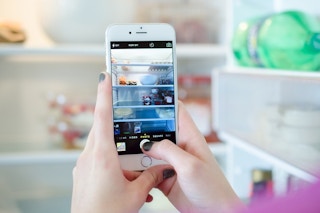Take a photo of what's in your fridge before you go to the store.