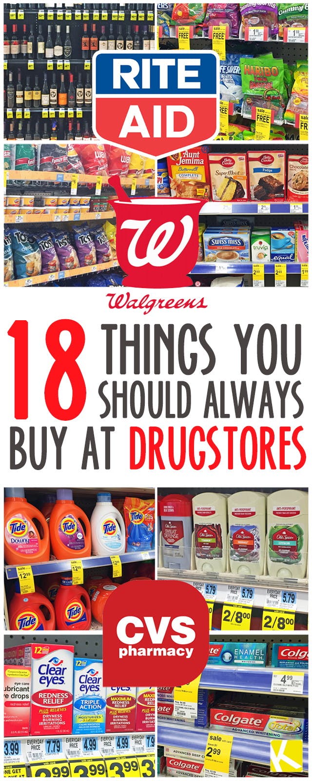 14 Shocking Things You Should Always Buy at Drugstores