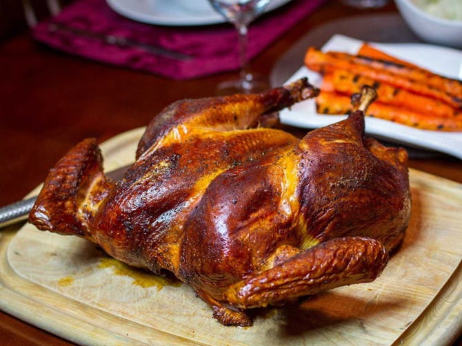 Spatchcock (butterfly) your turkey so it cooks faster and is easier to carve on Thanksgiving
