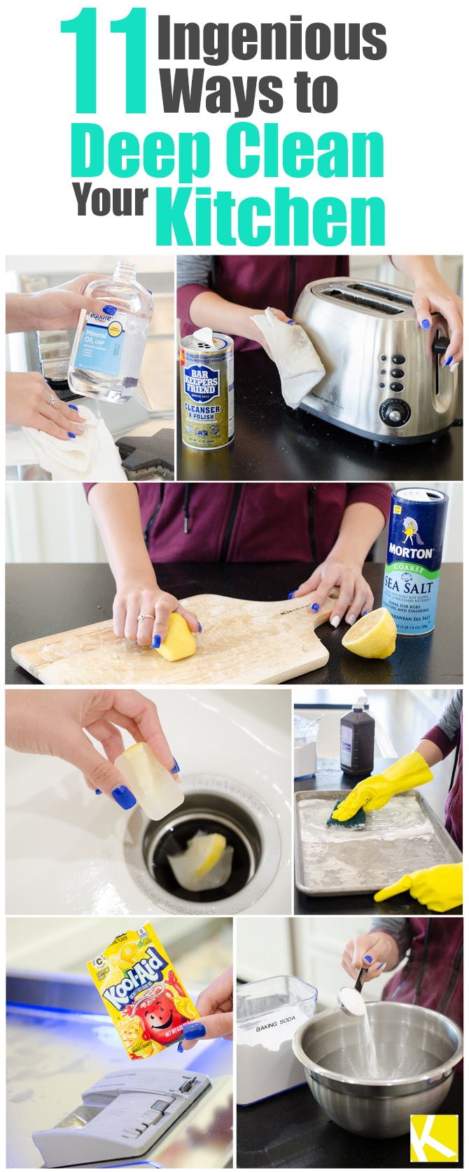 11 Easy & Ingenious Ways to Deep Clean Your Kitchen