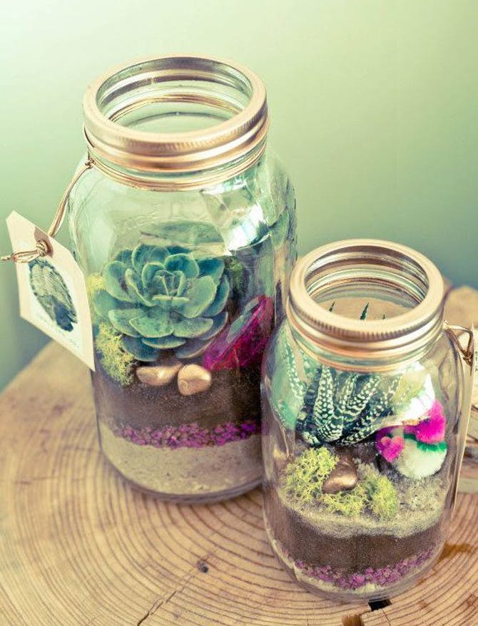 DIY decorating glass jars ideas for a charming home decor