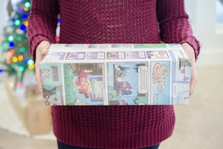 Or use the newspaper's comics section as gift wrap.
