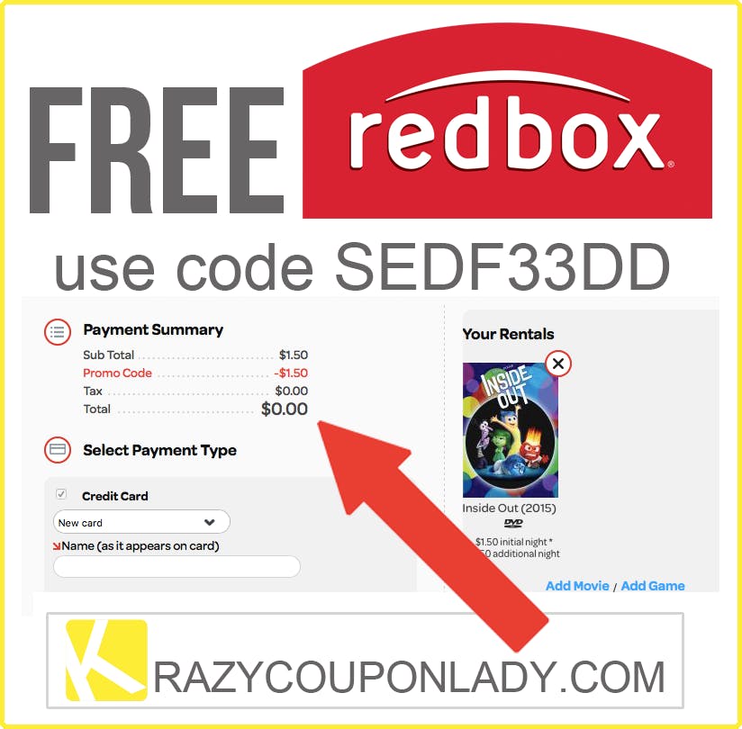 Free redbox coupon codes