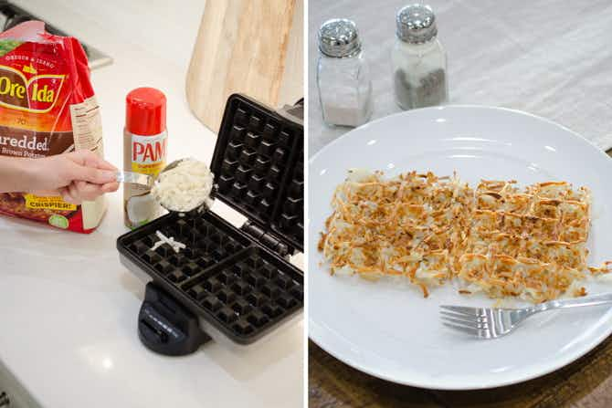 Make waffle iron hash browns.