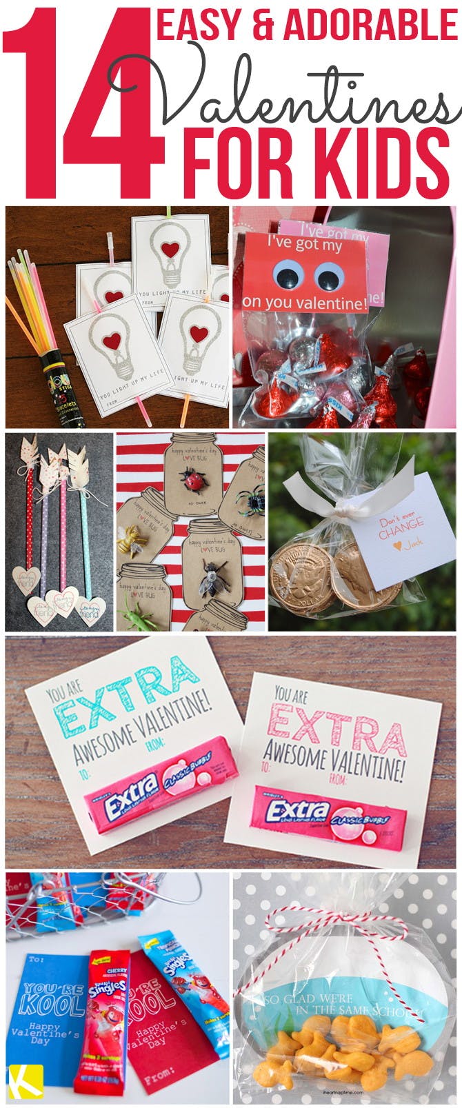 14 Easy and Adorable Valentines for Kids