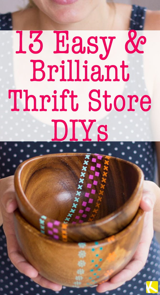 13 Easy & Brilliant Thrift Store DIYs