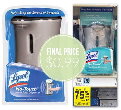 Lysol No Touch Dispenser Only 0 99 At Rite Aid Reg 7 99 The Krazy Coupon Lady