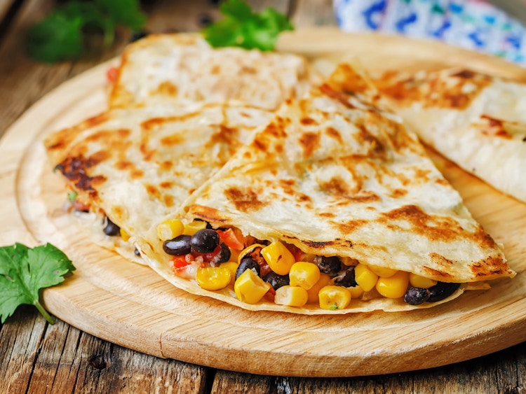 10-Minute Black Bean & Corn Quesadillas recipe