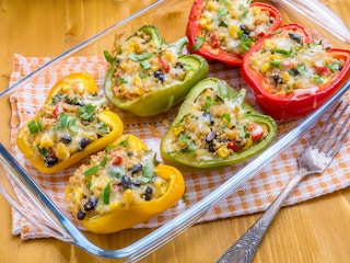 Baked Mexican Quinoa Stuffed Peppers recipe