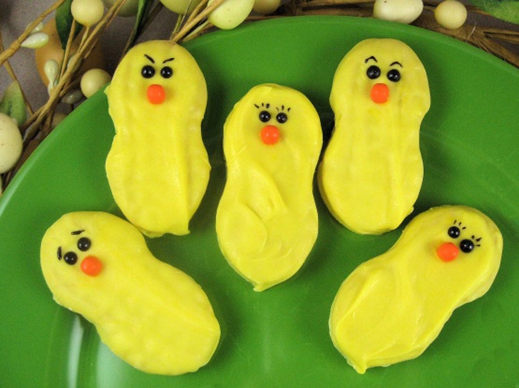 Via Food.com http://www.food.com/recipe/nutter-butter-easter-chicks-492743?photo=325685