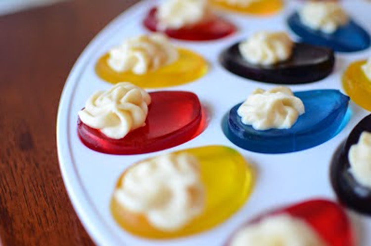 Easter jello eggs