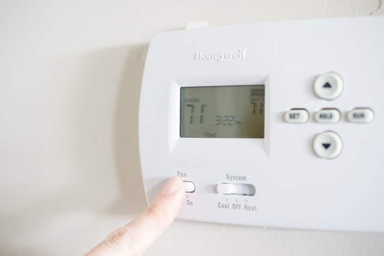 Switch your air conditioner's fan on before dusting and vacuuming