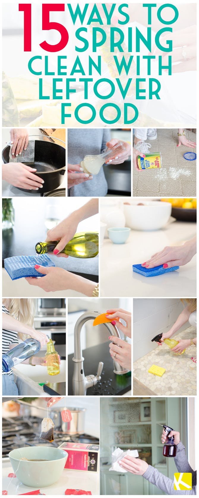 15 Kinda Weird Ways to Clean Your House with Leftover Food