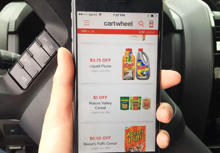 Target Cartwheel has coupons and percent-off discounts right in the app.