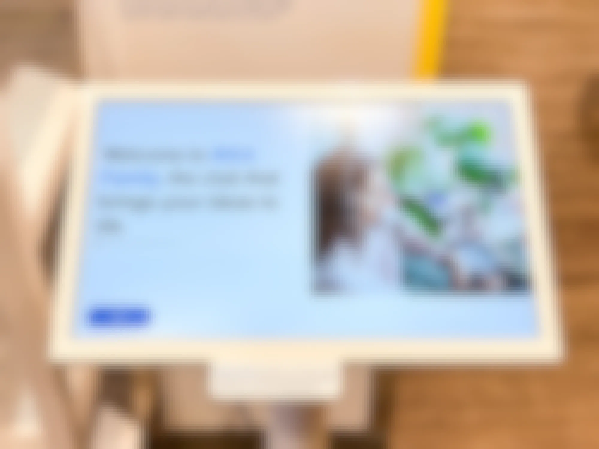 a screen inside Ikea for signing up for the Family Membership