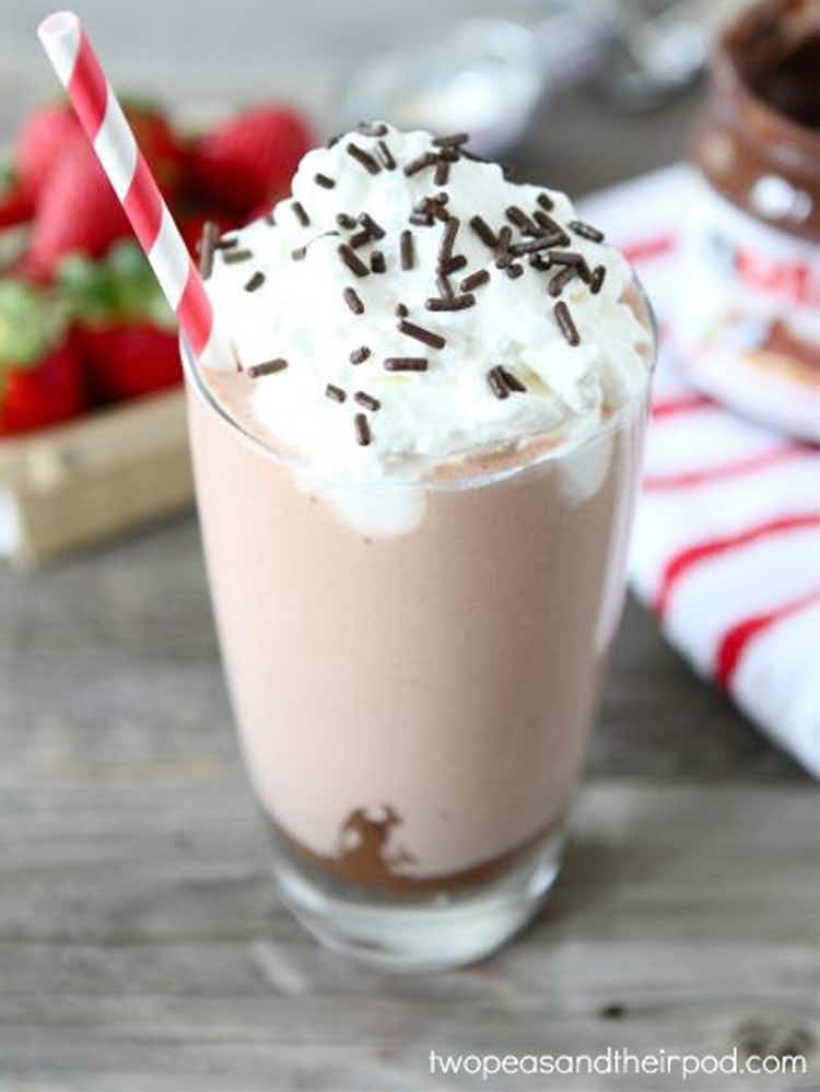 strawberry-nutella-milkshake