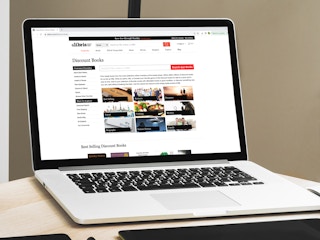 a person on the alibris website