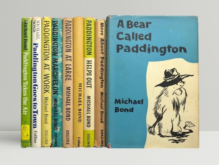books lined up