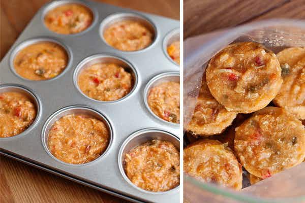 Freeze soup in muffin tins first for easy individual servings.