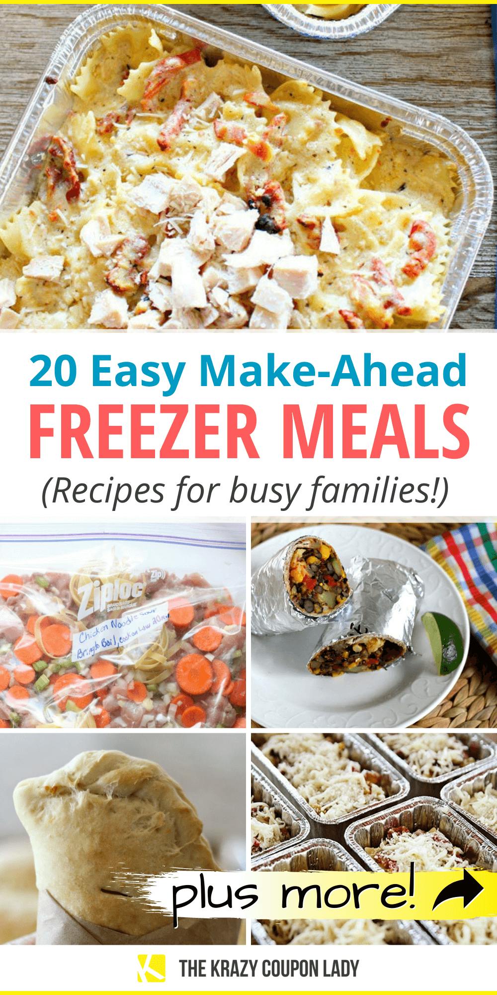 20 Make-Ahead Freezer Dinners for Busy Moms