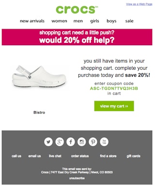 Retailers That Send You Coupons When You Abandon Your Cart