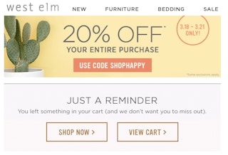 Retailers That Send You Coupons When You Abandon Your Cart