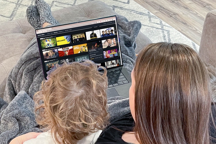 Amazon prime on laptop
