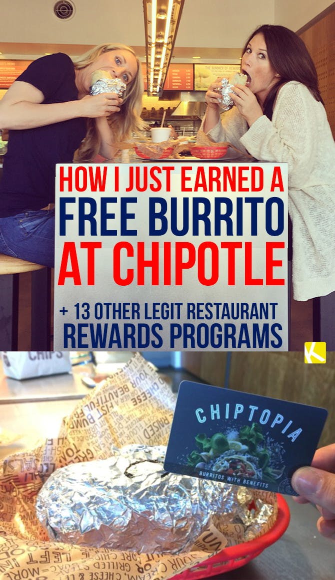 How I Earned a Free Burrito at Chipotle + 13 Other Legit Restaurant Rewards The Krazy Coupon Lady
