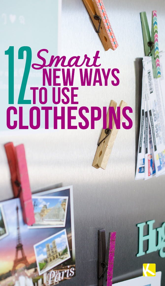 12 Smart New Ways to Use Clothespins