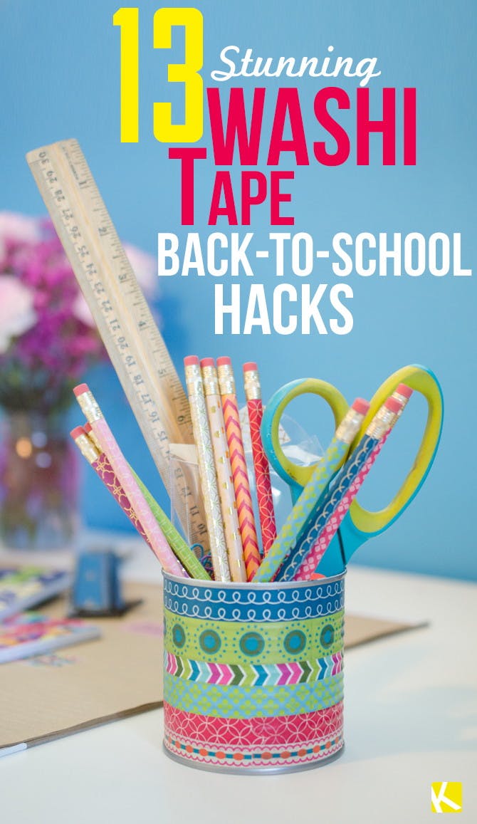 13 Stunning Washi Tape Back-to-School Hacks