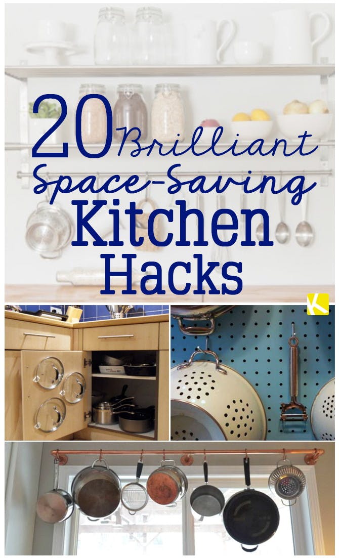 20 Brilliant Space-Saving Kitchen Hacks