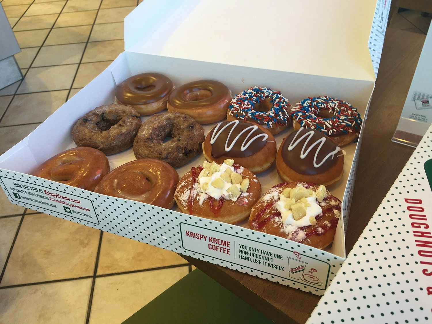 Krispy Kreme dozen doughnuts
