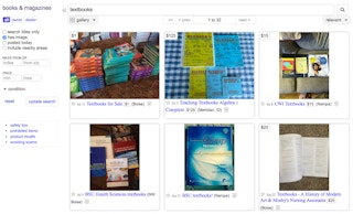 Step 1: Find used books.