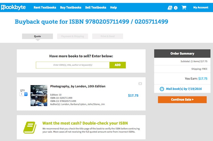 Step 2: Sell your books.