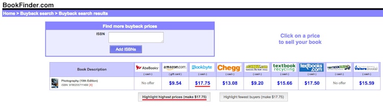 Step 2: Sell your books.