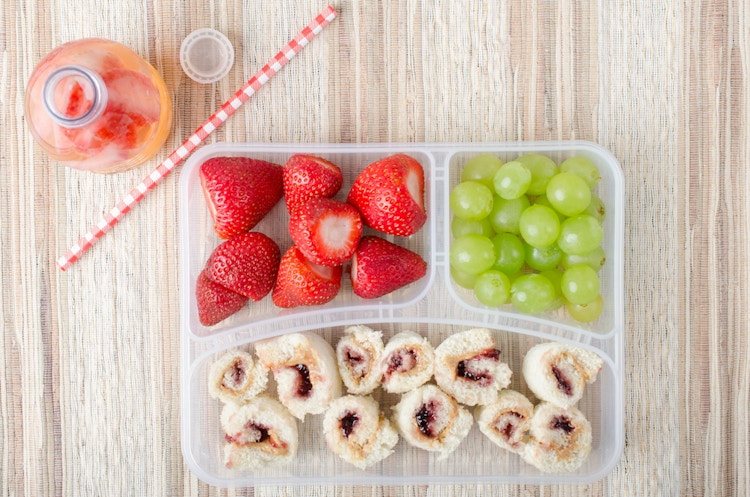 Make PB&J sushi rolls