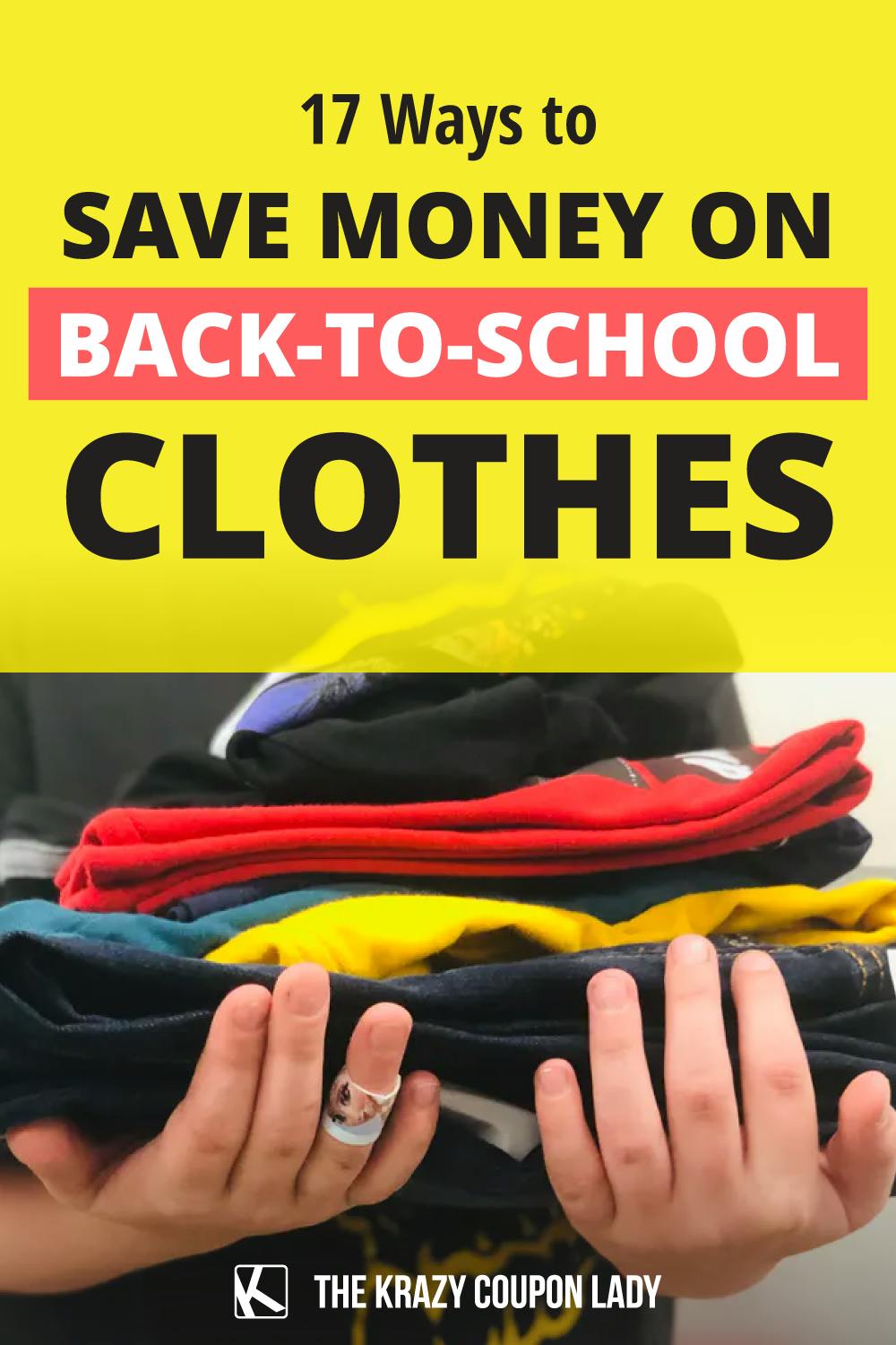 18 Ways to Actually Save Money on Back-to-School Clothes