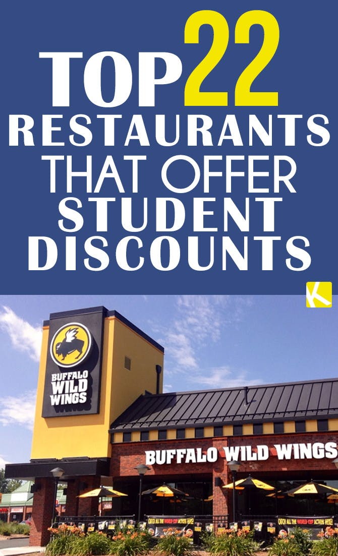 Top 22 Restaurants That Offer Student Discounts
