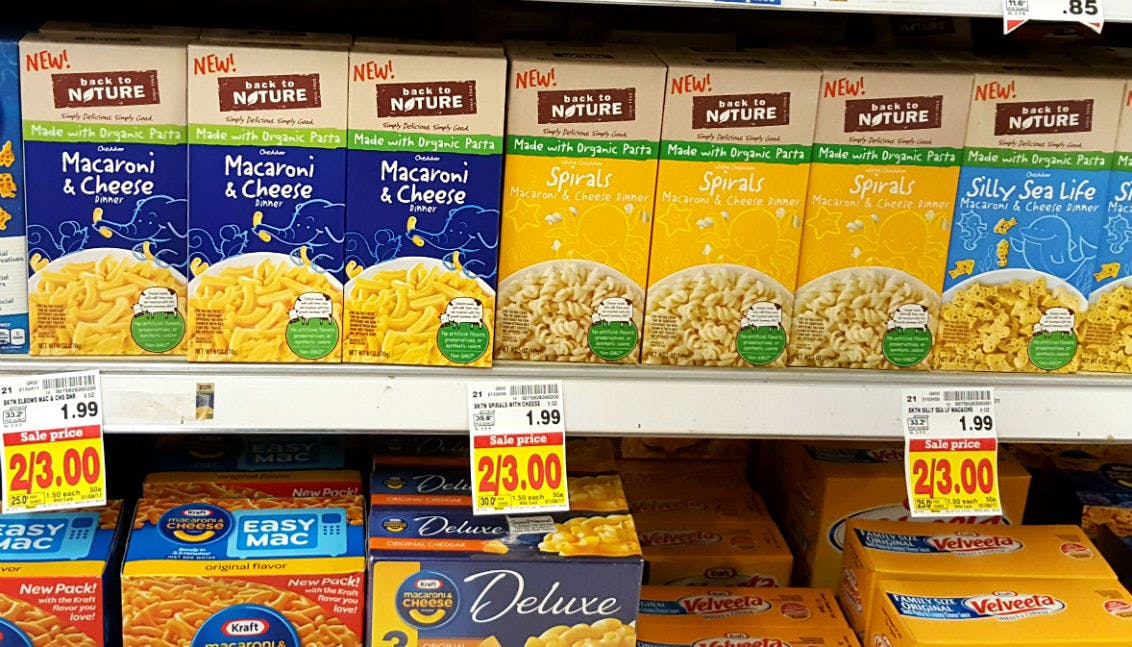 Back To Nature Macaroni Cheese Only 0 38 At Kroger The Krazy Coupon Lady