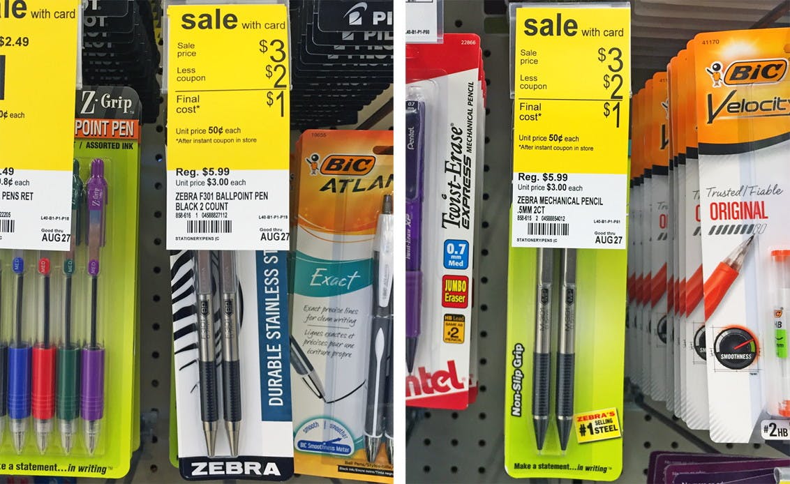 Zebra Pens & Mechanical Pencils, Only 0.50 at Walgreens! The Krazy