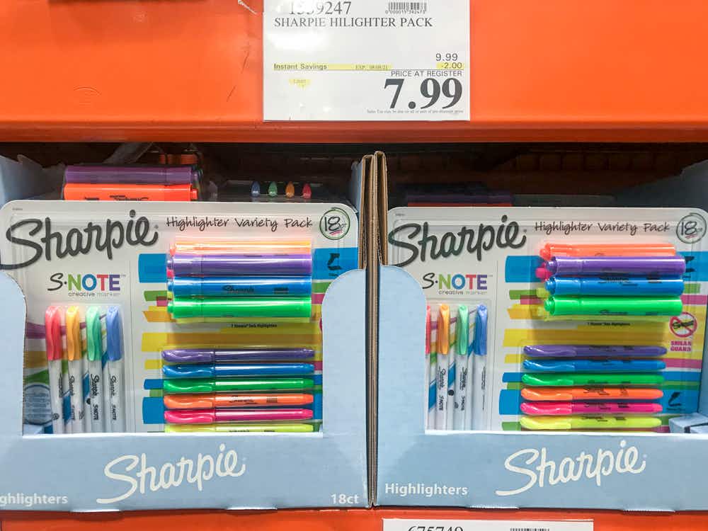 Sharpie highlighter pack for Sale at Costco