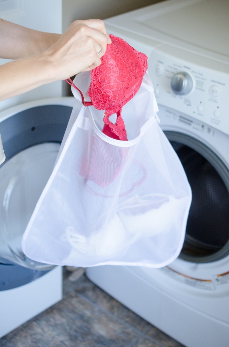 Wash delicates in a mesh bag or pillowcase to make them last longer.