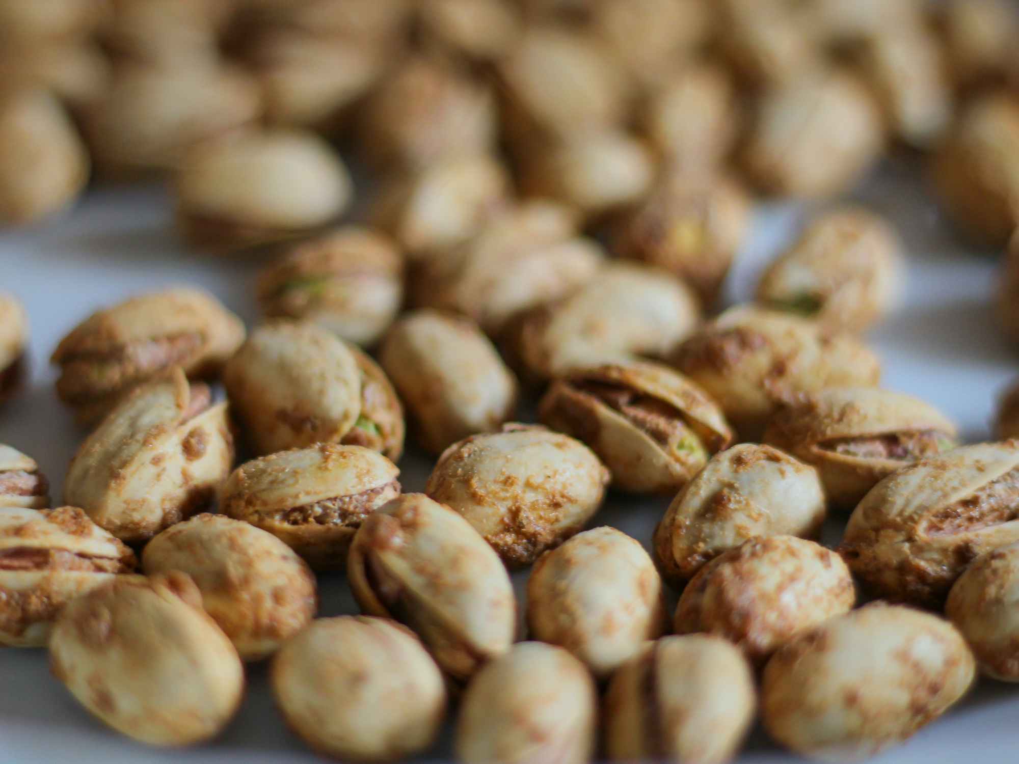 pistachios on a plate