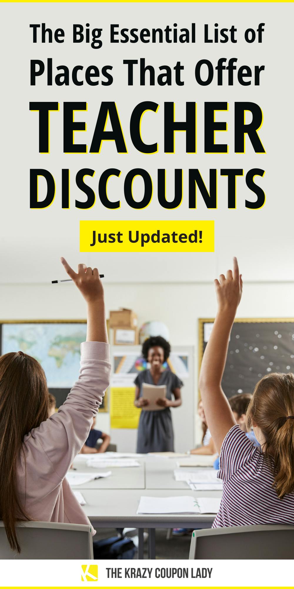 26 Retailers That Offer Teacher Discounts The Krazy Coupon Lady