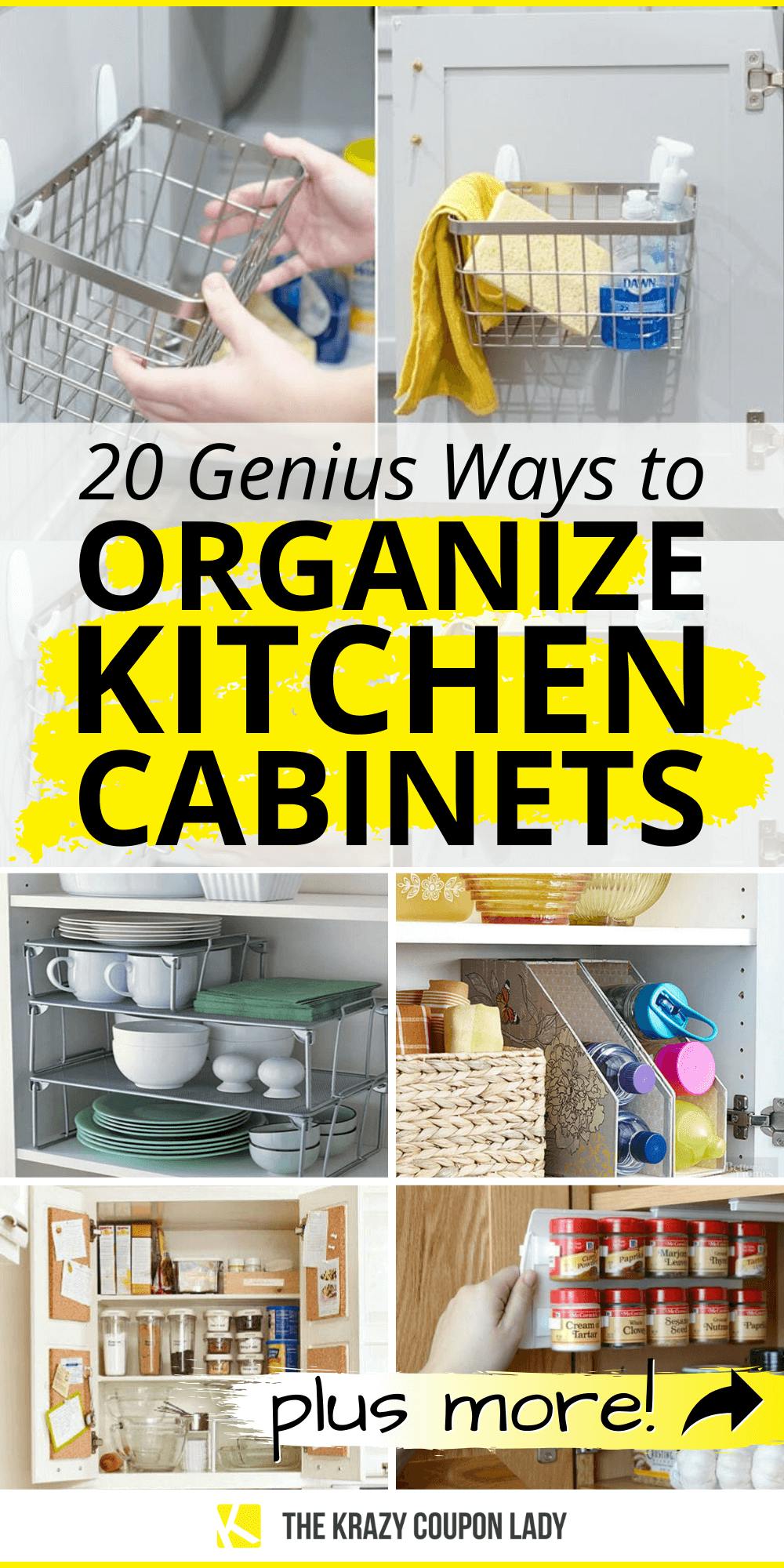 How to Organize Kitchen Cabinets: 20 Genius Ways to Declutter