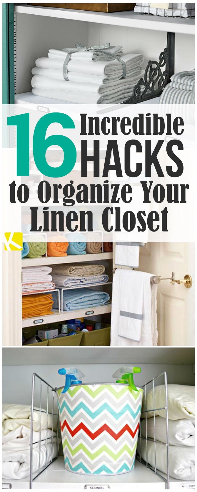 16 Incredible Hacks to Organize Your Linen Closet