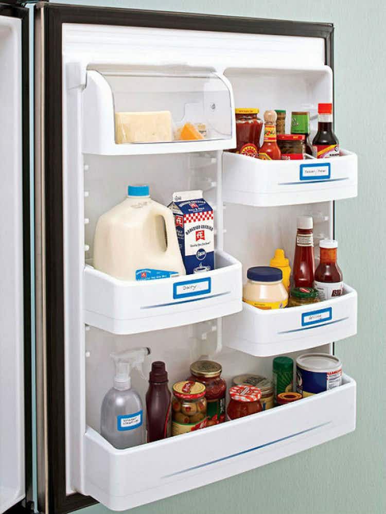 Label refrigerator doors.